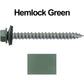 #14  x 2-1/2" Metal ROOFING SCREWS - Hex Washer Head - Self starting/self tapping - EPDM washer. Colored head.