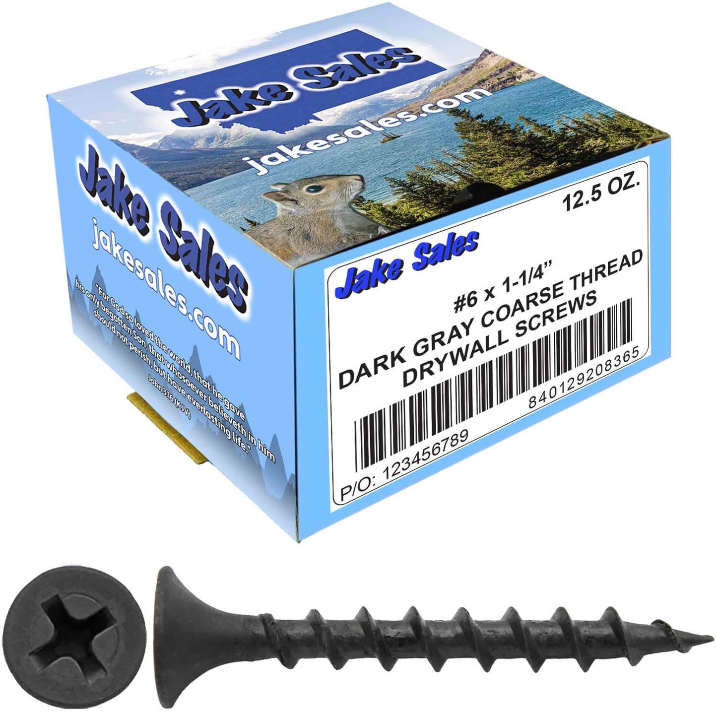 Gray Phosphate Coarse Thread Drywall Screws - Drywall, Gypsum board, Sheet rock, Plasterboard Screws. Use for all purpose wood screws.