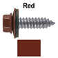 17 x 1"  Metal Roofing Screws - Metal Panel to Metal Purlins and Recovery Screws - Hex Washer Head - EPDM washer.