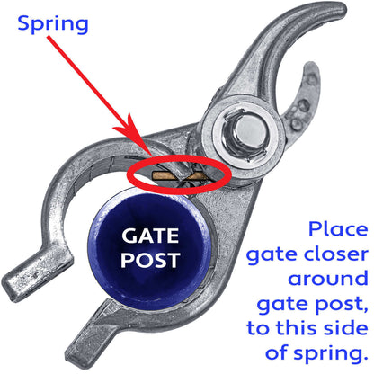 Spring Loaded Gate Closer - Self-Closing Chain Link Gate Spring