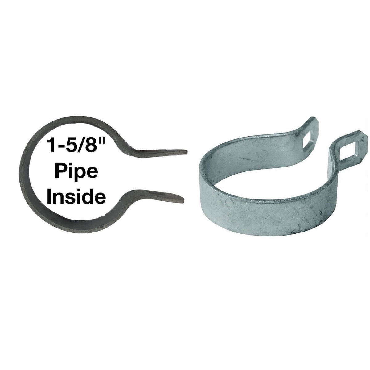 Galvanized Brace Band for Chain Link Fence - Rail End Bracket