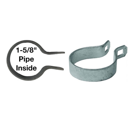 Galvanized Brace Band for Chain Link Fence - Rail End Bracket