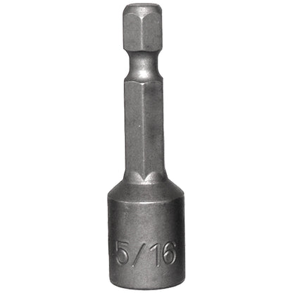 Magnetic Hex Head Driver Bits w/Quick Change Shank - Used for Installing Screws, Nuts, Bolts, etc. - Commonly Used for Metal Roofing Screws