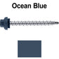 10 X 2” Zinc Aluminum Cap MINI-DRILLER Roofing Screws HI-LO THREAD Zinc Plated Carbon Steel Shank - EPDM Washer - Colored head