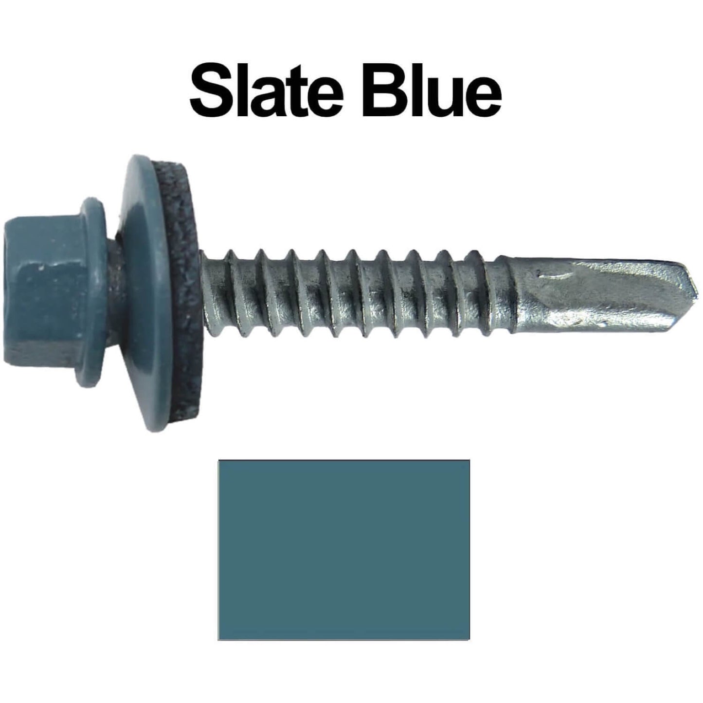 #12x1-1/2" Metal to Metal Type #3 Hex Head Drill Point Metal to Metal Roofing Screws. 9/16" EPDM Washer (250 Screws)