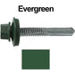#12 x 1-1/2" Metal to Metal Type #5 Roofing Screws - Hex Head Drill Point. 9/16" EPDM Washer. Colored Head.