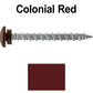 10 x 2" LOW PROFILE Star Head Roofing Screws - HI-LO Thread - Metal To Wood - T25 Torx Drive Head - EPDM washer.