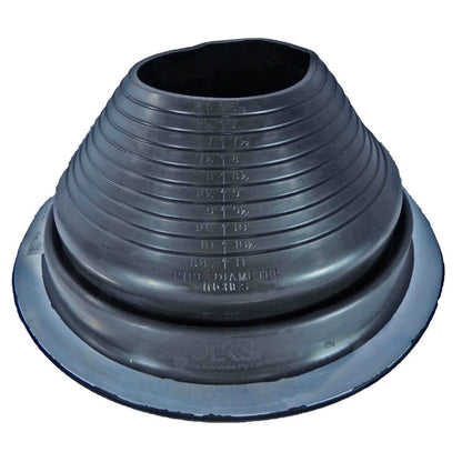 Dektite ROUND Black EPDM flexible Pipe Flashing, Roof Jack, Pipe Booting Flashing