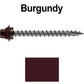 12 X 2-1/2" Metal Roofing Screws For OSB and Plywood - Galvanized Metal to Wood Type 17 Tip - 1/4" Hex Head - Assembled EPDM Washer