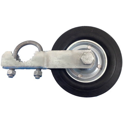Chain Link Fence Gate Helper Wheels in Swivel and Non-Swivel Styles. Support Gate To Prevent Gate From Dragging on the Ground While Opening