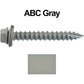 #14 x 2" Metal ROOFING SCREWS - Hex Washer Head - Self starting/self tapping - EPDM washer. Colored head.