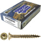 #10 Yellow Zinc Coated General Purpose Wood Screws. Torx/Star Drive Head - Multipurpose Torx/Star Drive Wood Screws