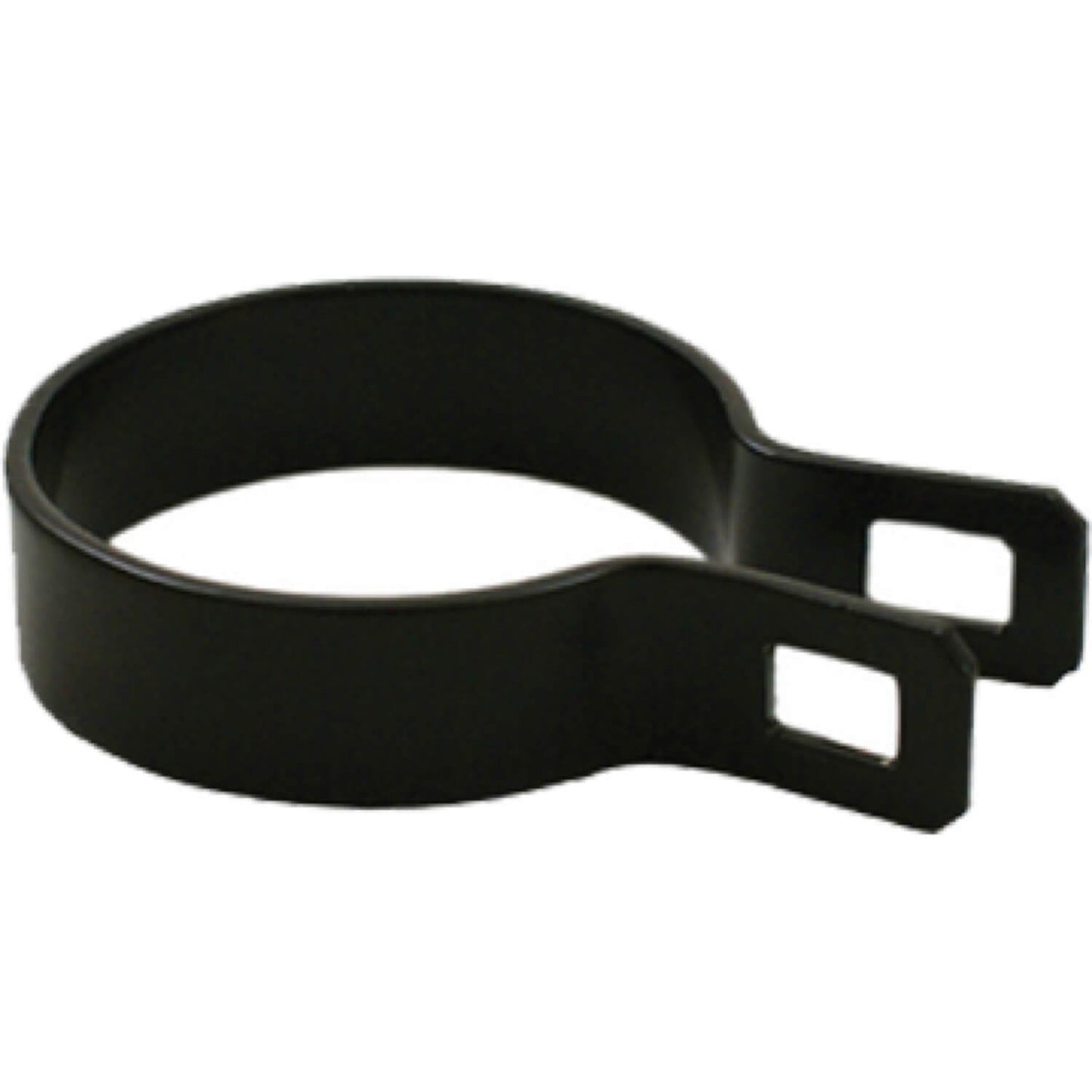 BLACK Powder Coated Chain Link Brace Band Brace Band for Chain Link Fence - Attach Top Rail to a Terminal Post, Corner Fence Post, End Fence Post, Gate Fence Post or Gate Frame
