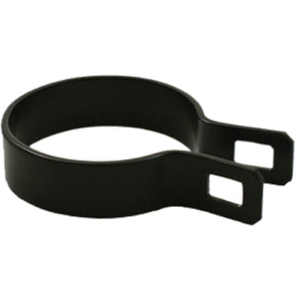 BLACK Powder Coated Chain Link Brace Band Brace Band for Chain Link Fence - Attach Top Rail to a Terminal Post, Corner Fence Post, End Fence Post, Gate Fence Post or Gate Frame