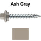 10 x 1-1/2" - STAINLESS HEX / ZINC Sheet Metal Roof Screw. Self starting metal to wood siding screws. EPDM washer. Colored head.