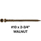 #10 x 2-3/4" Colored Composite Decking Wood Screws with Torx/Star Drive Head (T20 Bit), Exterior Coated, Compatible with Pressure Treated and ACQ Lumber