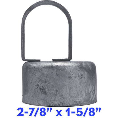Galvanized Pressed Steel Chain Link Fence Loop Cap (Eye Top)