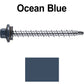 10 x 2” Stainless Steel Mini Driller Sheet Metal Roofing Screw - Hex Washer Cap - Self starting metal to wood siding screws - EPDM washer. Colored head.