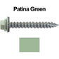 #14 x 2" Metal ROOFING SCREWS - Hex Washer Head - Self starting/self tapping - EPDM washer. Colored head.