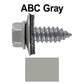 17 x 3/4" Metal Roofing Screws - Metal Panel to Metal Purlins and Recovery Screws - Hex Washer Head - EPDM washer.
