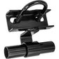 BLACK 1-5/8" Track Rail to 1-5/8" and 1-7/8" Fence Post Rolling Gate Track Bracket - PRESSED STEEL - POWDER COATED