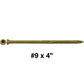 #9 Bronze Star Trim Head Wood Screw Torx/Star Drive Head - Multipurpose Exterior Coated Torx/Star Drive Wood Screws