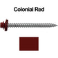 #12 x 2-1/2" RE-GRIP METAL ROOFING SCREWS - Hex Washer Head - Self starting/self tapping - EPDM washer. Colored head.
