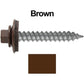 #12 x 1-1/2"  RE-GRIP METAL ROOFING SCREWS - Hex Washer Head - Self starting/self tapping - EPDM washer. Colored head.