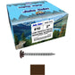 10 x 2" LOW PROFILE Star Head Roofing Screws - HI-LO Thread - Metal To Wood - T25 Torx Drive Head - EPDM washer.