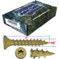 #8 x 3/4" - 2" Bronze Exterior Coated Wood Screw Torx/Star Drive Head - Multipurpose Exterior Coated Torx/Star Drive Wood Screws