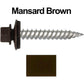 12 x 1-1/2" Stainless Steel Metal Roofing Screw: Hex ReGrip Sheet Metal Roof Screw. Sharp Point metal to wood siding screws. 5/8" EPDM washer. Product comes in 250 Count Bags  - Some Colors Special Order Only