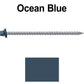 #10 x 4" Metal ROOFING SCREWS - Hex Washer Head - Self starting/self tapping - EPDM washer. Colored head.