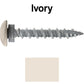 10 x 1-1/2” LOW PROFILE Star Head Roofing Screws - HI-LO Thread - Metal To Wood - T25 Torx Drive Head - EPDM washer
