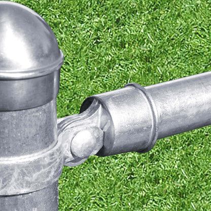 Galvanized Pressed Steel Chain Link Fence Top Rail Ends