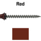 12 X 2-1/2" Metal Roofing Screws For OSB and Plywood - Galvanized Metal to Wood Type 17 Tip - 1/4" Hex Head - Assembled EPDM Washer