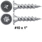 #10  Low Profile Pancake Head Roofing Screws - Wood to Metal - For Standing Seam Roofs - Zinc Plated
