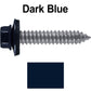 17 x 1-1/2 Metal Roofing Screws - Metal Panel to Metal Purlins and Recovery Screws - Hex Washer Head - EPDM washer.