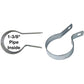 Tension Band for Chain Link Fence - Manufactured from Galvanized Steel to Prevent Rust. Tension Bands Wrap Around the Pipe on the Fence and Attach to a Tension Bar Holding the Chain Link Mesh