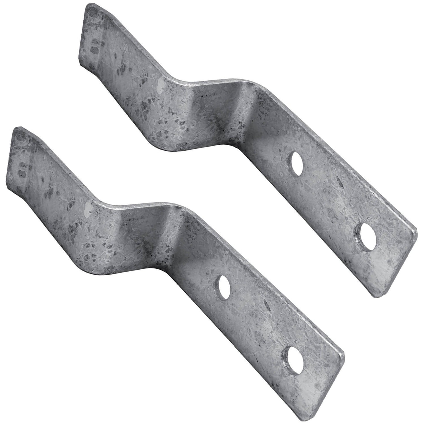 Barn Door, Gate or Door - Drop Bar Lock Brackets - Made of Galvanized Pressed Steel to Resist Rust