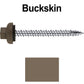 10 X 2“ HI-LO Zinc Aluminum Cap Metal Roofing Screws - Hex Washer Head - Self starting/self tapping - EPDM washer. Colored head.