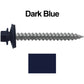 #12 x 2" RE-GRIP METAL ROOFING SCREWS - Hex Washer Head - Self starting/self tapping - EPDM washer. Colored head.