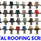 #12 x 2" Metal to Metal Type #3 Metal Roofing Screws - Hex Head Drill Point - 9/16" EPDM Washer.
