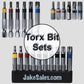 Torx/Star Driver Bit Sets. Quick Change Shanks in One and Two Inch Lengths
