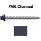12 x 2-1/2" Metal ROOFING SCREWS - Hex Washer Head - Self starting/self tapping - EPDM washer. Colored head.
