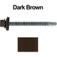 #12 X 3" Metal to Metal Type #3 Roofing Screws - Hex Washer Head - Self starting/self tapping - 5/8" EPDM washer. Colored head.