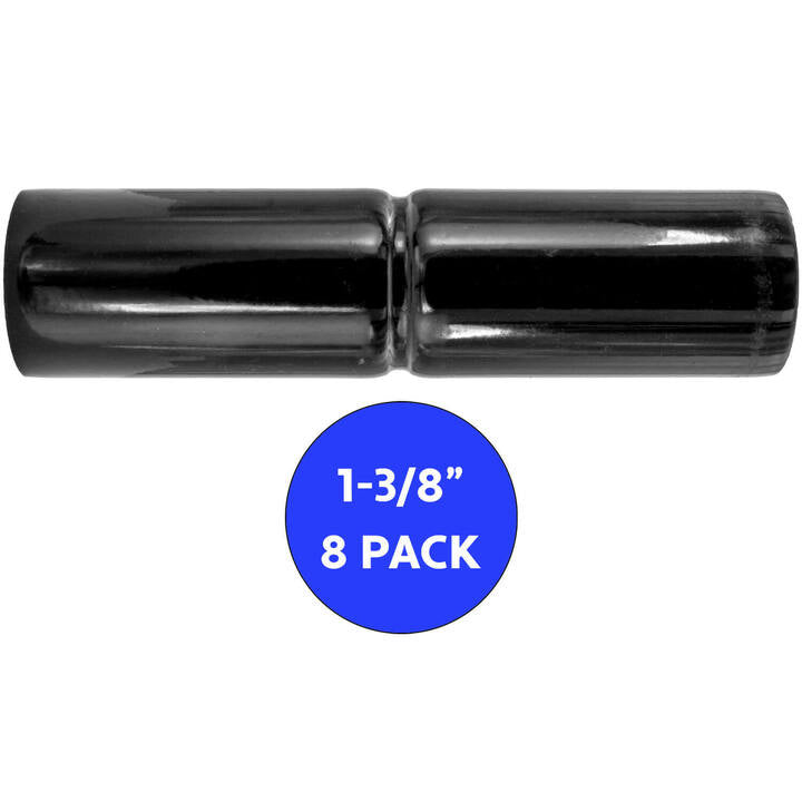 Black Top Rail Sleeve fits Over top rail to join together another top rail of equal diameter. Top Rail Sleeves can also be called a chain link fence Top Rail Connector or Top Rail Adapter