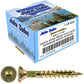 #10 Gold Star/Torx Drive Zinc Coated T-25 Flat Head Wood Screws