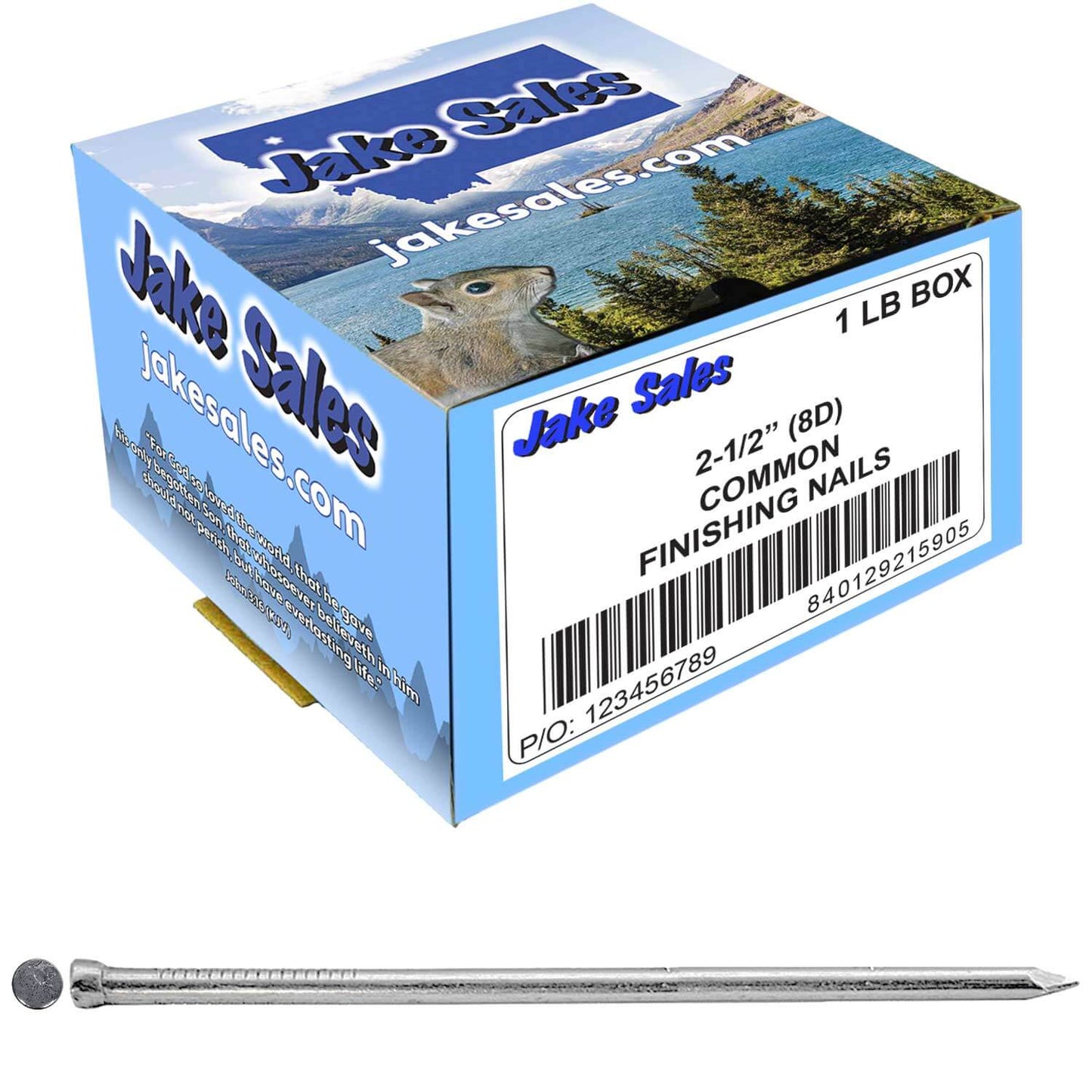 Finish Nails used for "finishing" projects and are non-structural in nature. Common uses for a finish nail are installing crown molding, baseboards, paneling and other projects