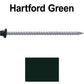 #10 x 4" Metal ROOFING SCREWS - Hex Washer Head - Self starting/self tapping - EPDM washer. Colored head.