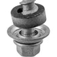 12 X 2-1/2" Metal Roofing Screws For OSB and Plywood - Galvanized Metal to Wood Type 17 Tip - 1/4" Hex Head - Assembled EPDM Washer